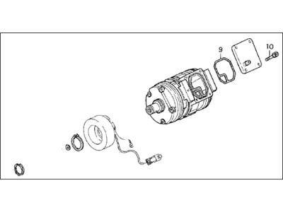 Acura 38810-PY3-023 Compressor (Denso)