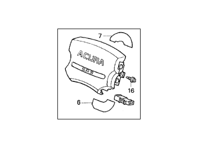 Acura 06770-SP0-A90ZA Airbag Assembly, Driver (Noble Blue)