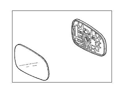 Honda 76253-SM4-A11 Mirror, Driver Side (Flat C)