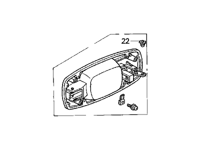 Acura 72640-SL5-A11ZD Handle Assembly, Right Rear (Outer) (Rosewood Brown Metallic)