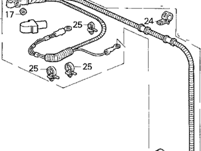 Acura 32410-SL5-A11 Cable Assembly, Starter (Starter Motor By Mitsuba)