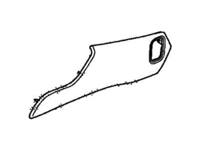 Acura 83404-T6N-A01ZD Panel Assembly, Console Side (Deep Black) (L)