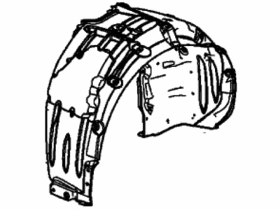 Acura 74590-T6N-A01 Fender Assembly, Left Rear (Inner)