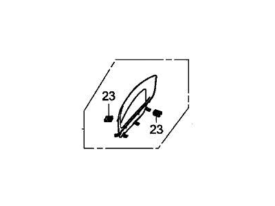 Acura 70114-T6N-A00ZZ Garnish, Passenger Side Hood Vent