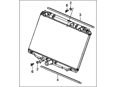 Acura 19010-58G-A01 Radiator (Denso)