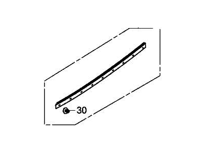 Acura 72450-T6N-A01 Molding Assembly, Left Front Door