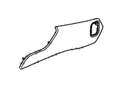 Acura 83407-T6N-A01ZD Panel Assembly, Passenger Side (Deep Black)