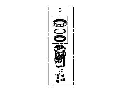 Acura 17048-T6N-A00 Filter Set, Fuel