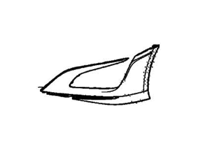 Acura 04712-T6N-A00ZZ Face, Front Bumper (R)