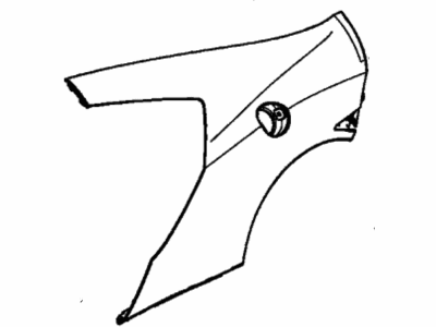 Acura 74440-T6N-A01ZZ Garnish, Right Rear Fender