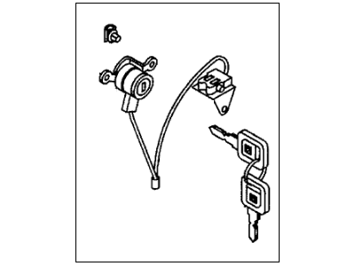 Acura 8-97122-517-0 Cylinder Assembly, Passenger Side Door Lock