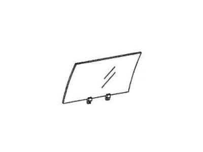 Acura 8-97810-976-2 Glass Rear Door, Passenger Side