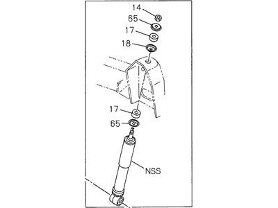 Acura 8-97107-900-3 Shock Absorber Assembly, Front