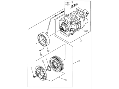 Acura 8-97085-896-0 Compressor Assembly (R-134A)