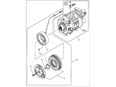 Honda 8-97085-896-0 Compressor Assy. (R-134A)