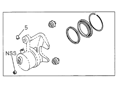 Acura 8-97035-256-1 Caliper Seal Kit