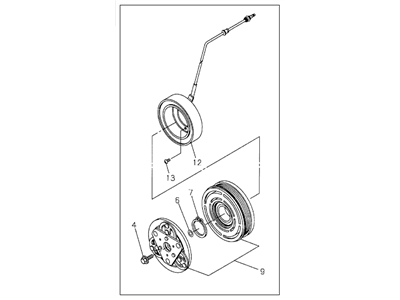 Honda 8-97079-274-0 Clutch, Magnet