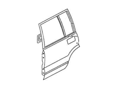 Acura 8-97103-012-2 Panel, Left Rear Door (Outer)