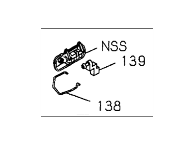 Acura 8-97817-281-1 Handle Outside, Front