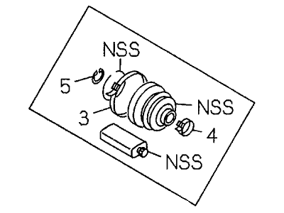Acura 8-97117-220-0 Cv Boot Set, Front Inboard