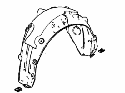Acura 74590-TGV-A10 Fender Assembly, Left Rear