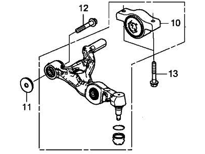 Acura 51350-TGV-A03 Arm, Right Front (Lower)