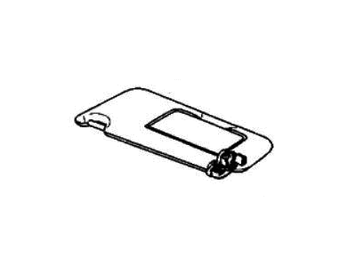 Acura 83280-TGV-A01ZB Sunvisor (Deep Black)