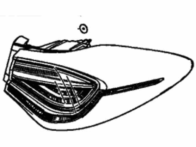 Acura 33500-TGV-A02 Taillight Assembly, Passenger Side