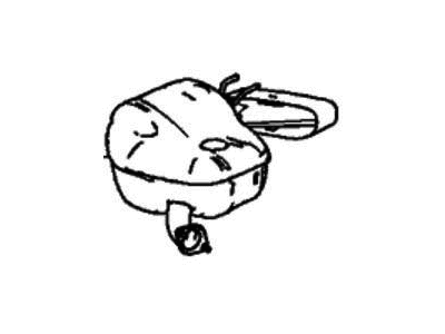 Acura 18307-TGV-A02 Muffler, Passenger Side Exhaust
