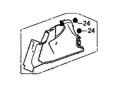 Acura 84601-TGV-A01ZA Lining, Passenger Side (Deep Black)