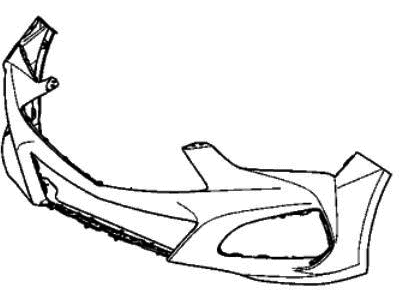 Acura 04711-TGV-A00ZZ Face, Front Bumper