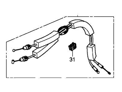 Acura 72174-TGV-A01 Cable Assembly, Left Front