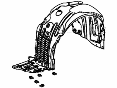 Acura 74100-TGV-A20 Fender Assembly, Right Front