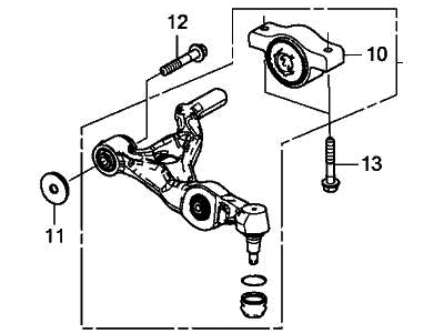 Acura 51360-TGV-A03 Arm, Left Front (Lower)