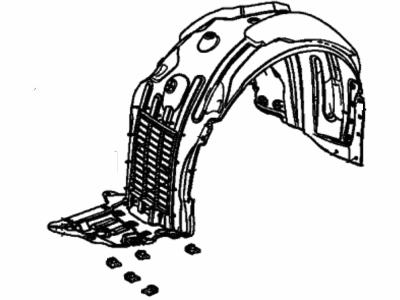 Acura 74150-TGV-A20 Fender Assembly, Left Front