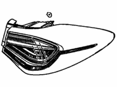 Acura 33550-TGV-A12 Taillight Assembly, Driver Side