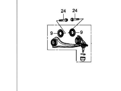 Acura 51520-TGV-A53 Arm, Left Front (Upper)