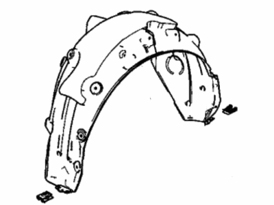 Acura 74540-TGV-A10 Fender Assembly, Right Rear