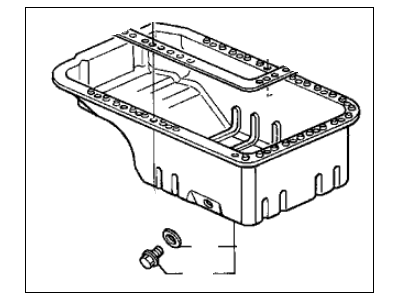Acura 11200-PR7-A01 Pan, Oil