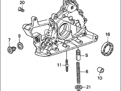 Acura 15100-PR7-J21 Pump Assembly, Oil