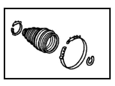 Acura 44018-SZ3-C22 Boot Set, Outboard