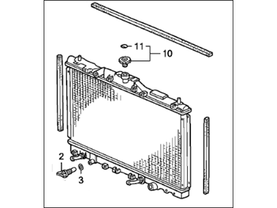 Acura 19010-PY3-505 Radiator