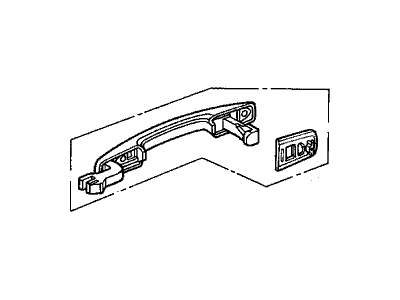 Acura 72148-SP0-A11ZA Handle, Passenger Side (Frost White)