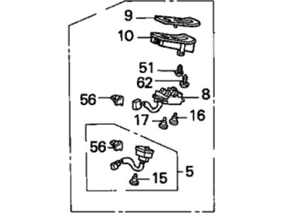 Acura 35750-SP0-A33 Switch Assembly, Power Window Master