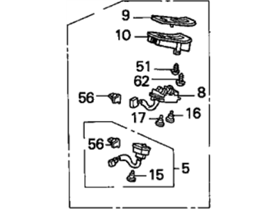 Acura 35750-SP0-A01 Switch Assembly, Power Window Master