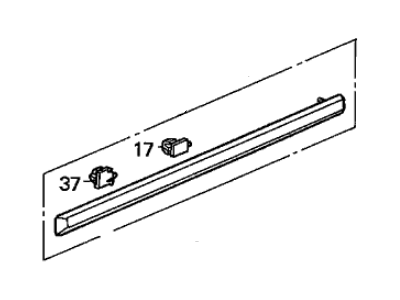 Acura 75322-SP0-901ZB Protector, Left Front Door (Sirius White Pearl)