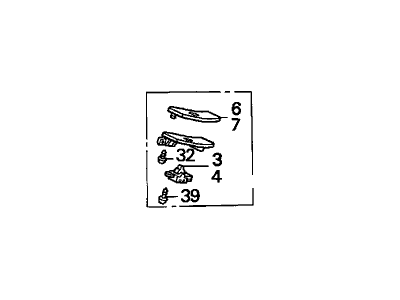 Acura 35775-SP0-A41ZA Switch Assembly, Left Rear Power Window (Black)