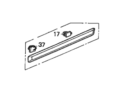 Acura 75323-SP0-901ZB Protector, Left Rear Door (Sirius White Pearl)