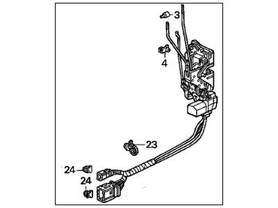 Acura 72110-SP0-A02 Lock Assembly, Right Front Power Door