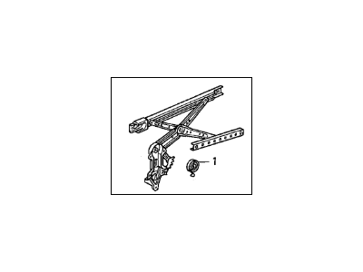 Acura 72711-SP0-013 Regulator, Right Rear Door Power